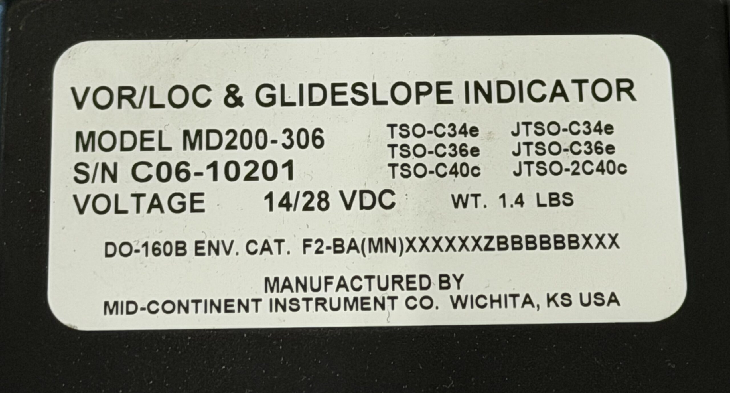 Mid-Continent MD200-306 Course Deviation Indicator - Image 5