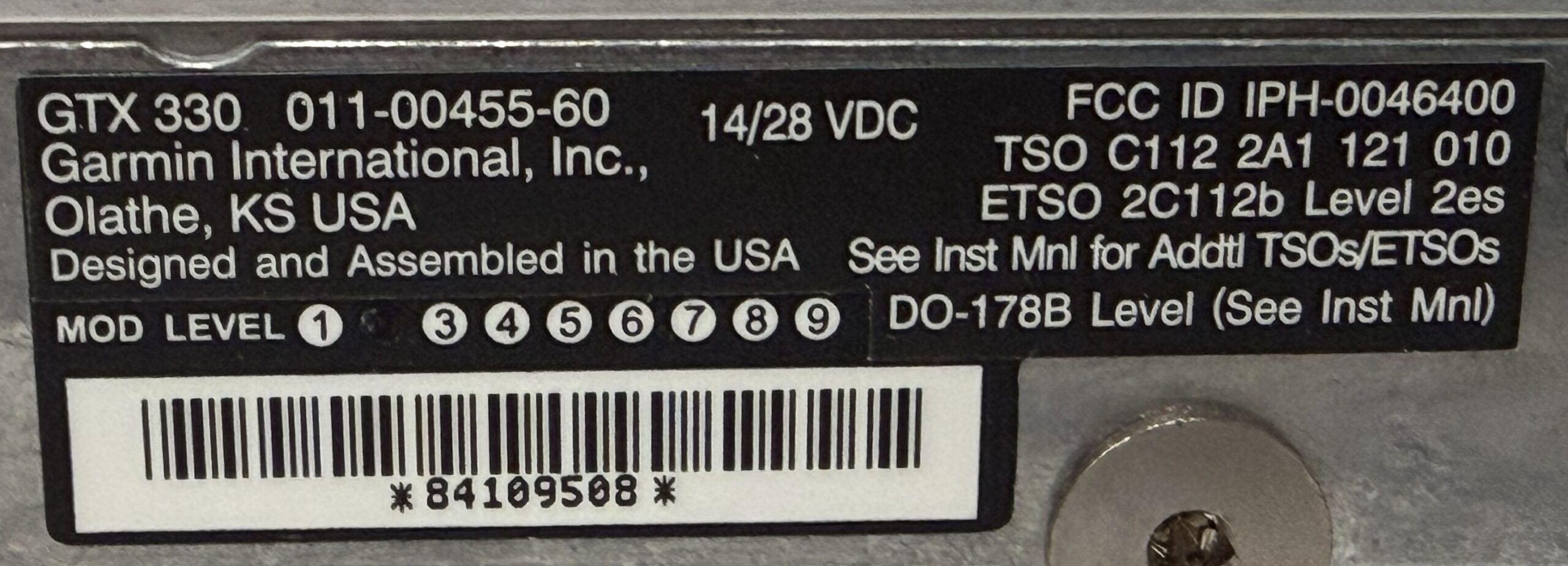 Garmin GTX-330ES Mode S Digital Transponder - Image 6