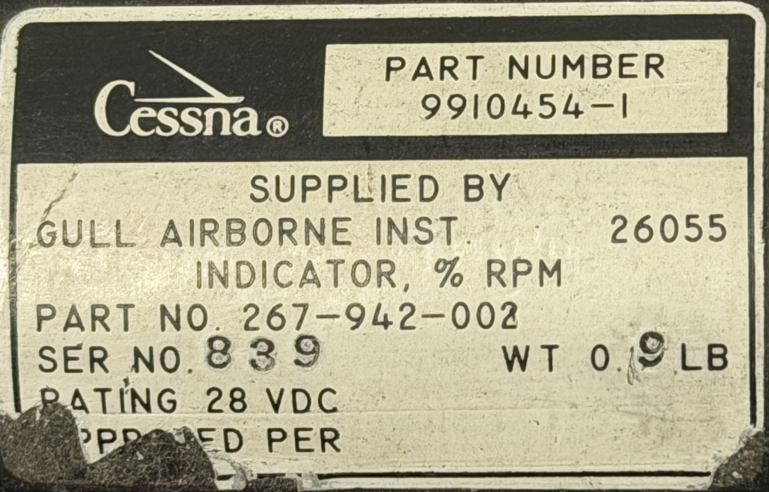 Textron Aviation / Cessna Propeller RPM Indicator - Image 4