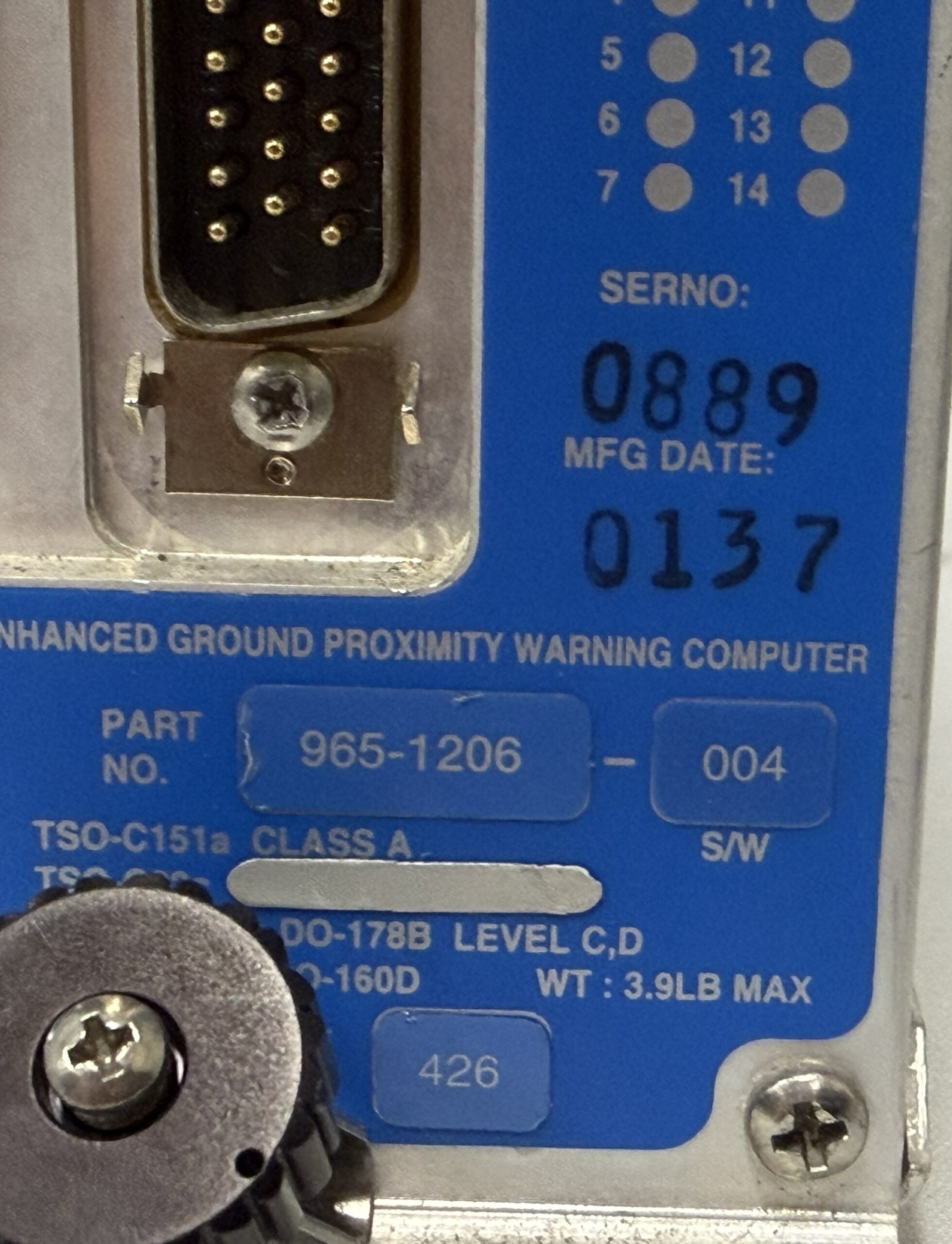 Honeywell Mark VIII Enhanced Ground Proximity Warning System Computer - Image 5