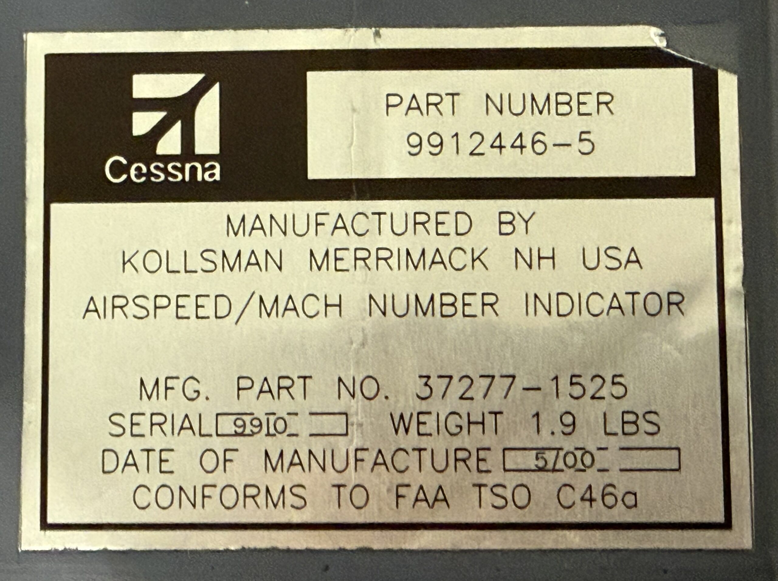 Textron Aviation Airspeed / Mach Indicator - Image 4