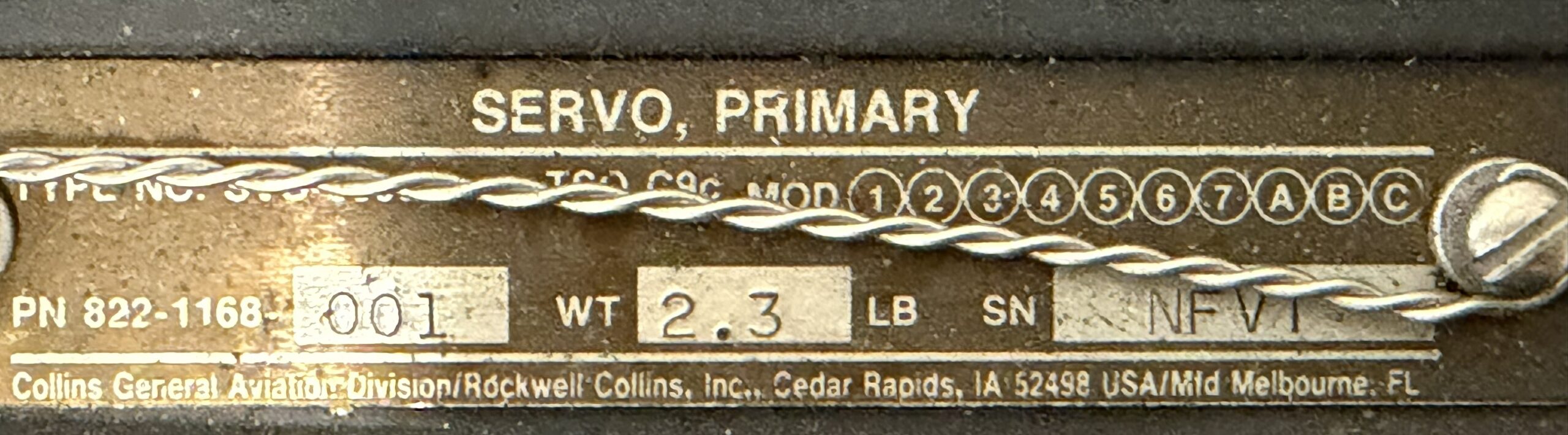Collins Aerospace SVO-3000 Primary Servo - Image 4